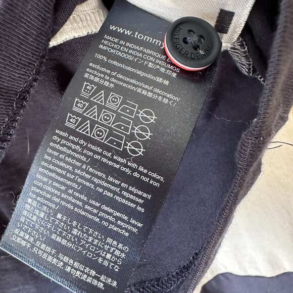 Tommy Hilfiger Navy and White Striped Crop Top - Picture 4 of 7